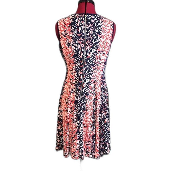 Gabby Skye Dress Women Sz 6P Multi-Colored Floral Sleeveless Exposed Back Zipper - Picture 4 of 8